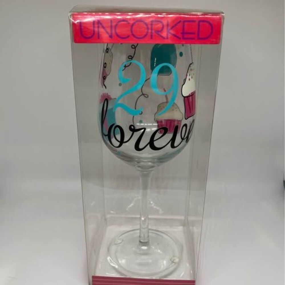 29 Forever Birthday Wine Glass – Brand New in Box